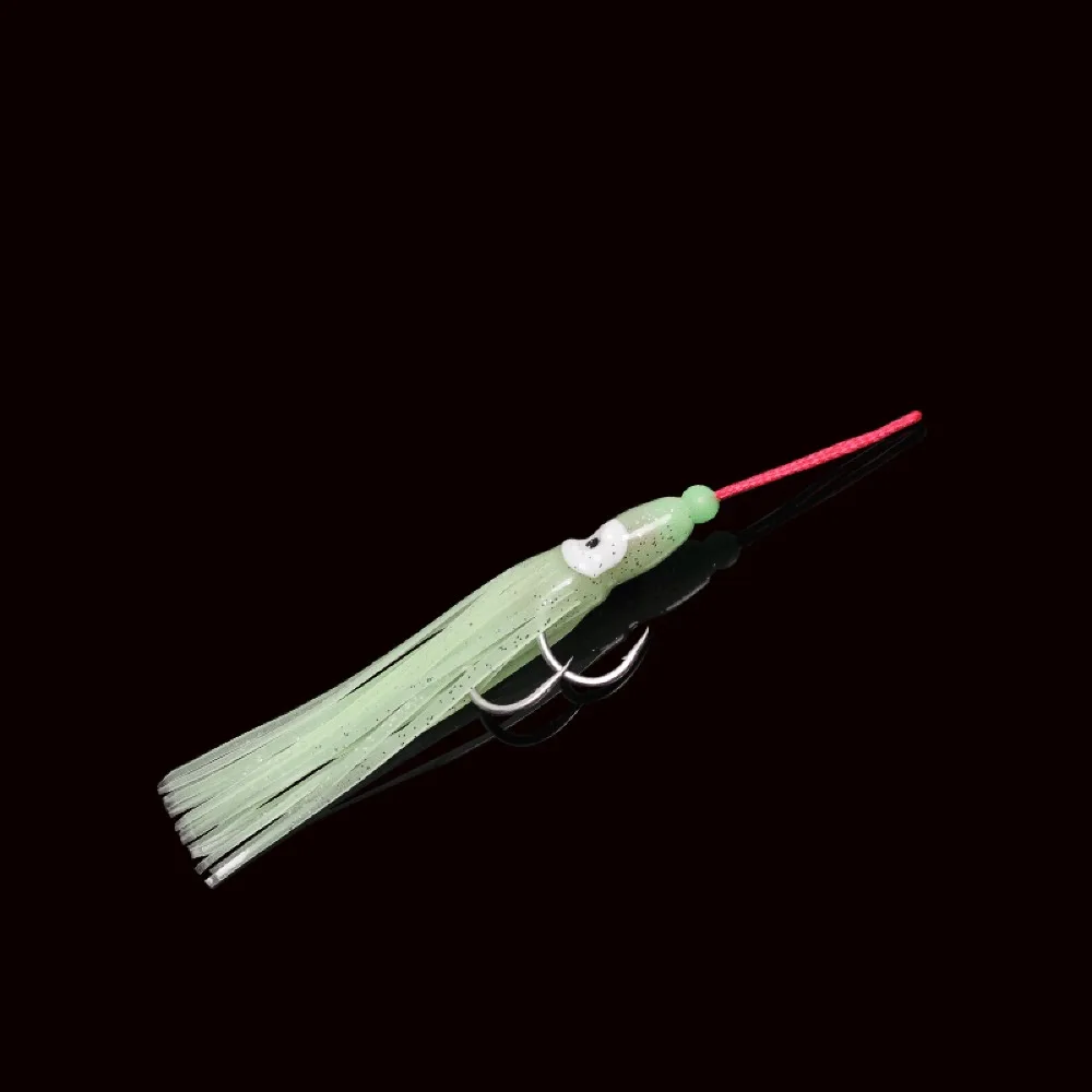 Cabeça de Chumbo Pesca Lula Nadar Baixo Voar Borracha Gabarito Girador Isca 150 - 180 200g 4 Pçs 4 Iscas artificiais