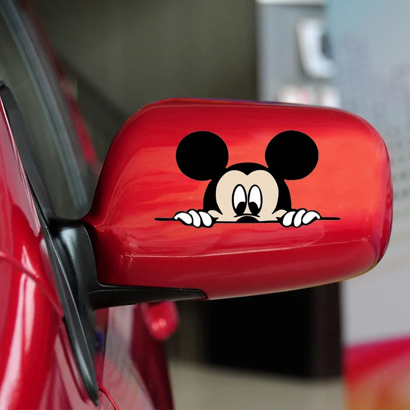 2 Pcs Mickey Mouse Car Sticker Disney Home Decoration Apply To