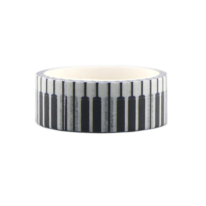 

2pcs/lot Piano Washi Tape Paper Album Notebook Adhesive Tape Color Tear Decoration Stationery Stickers AT2678