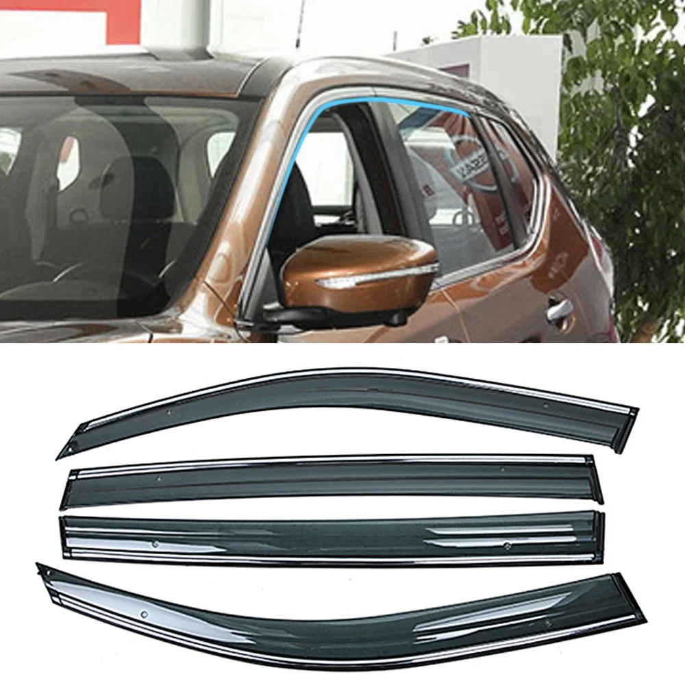 Для NISSAN X-TRAIL T32 Rogue 2013- окна автомобиля Защита от солнца и дождя козырьки щиток Защитная крышка рамка наклейка аксессуары