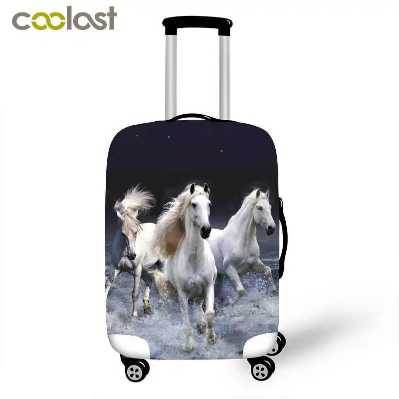 Protective-Cover Carrier Luggage-Cover Suitcase Travel-Accessories Horse-Print High-Elastic