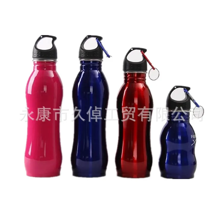 

Gourd Type Outdoor Mountain Climbing Sports Bottle Stainless Steel Sports Bottles Big Mouth Waist Hugging Water Bottle for Cycli