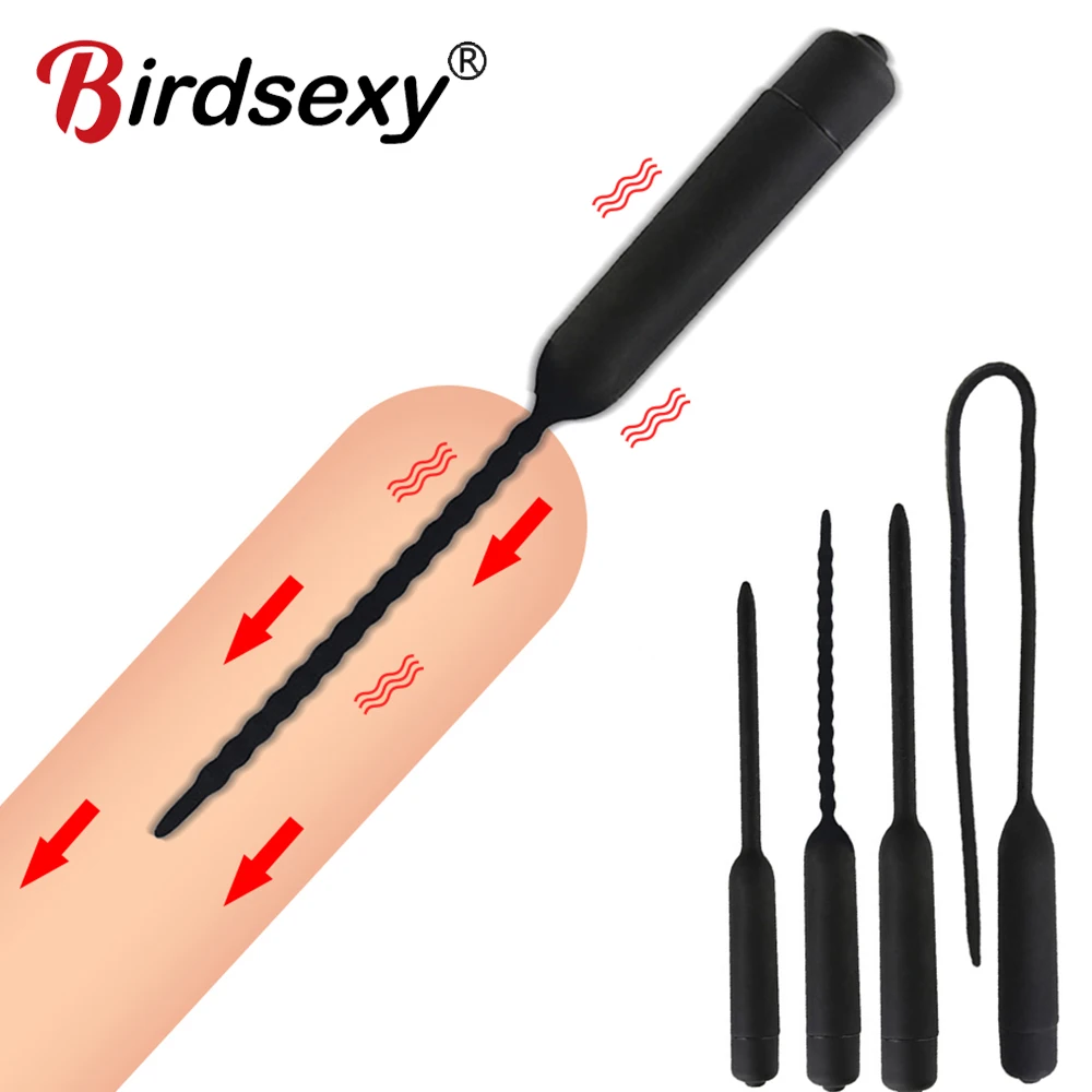 Penis Sex Toys 10 Frequency Urethral Vibrator Catheter Penis Plug For Men
