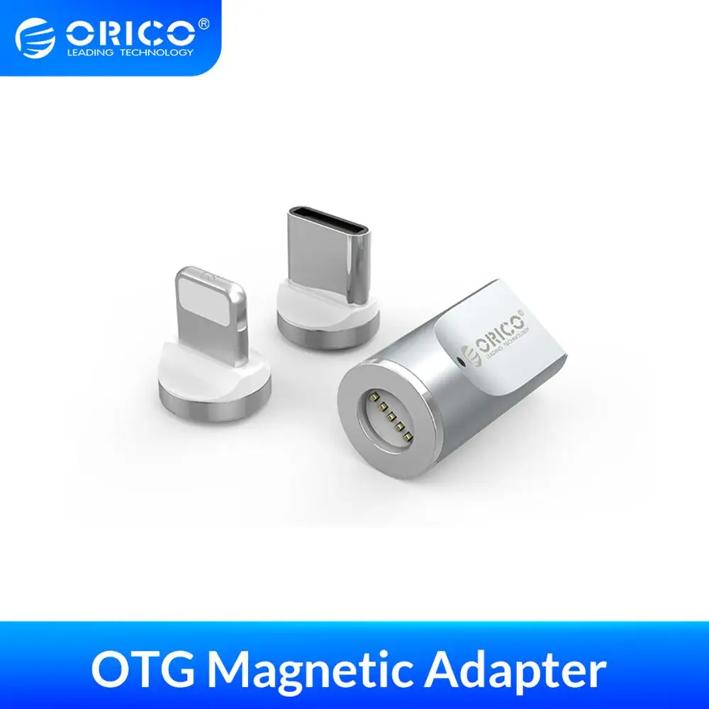 Магнитный адаптер ORICO OTG с Micro USB на Type C|Переходники и адаптеры| |