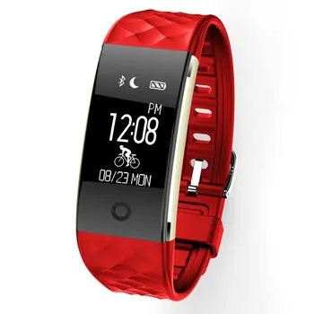 

S2 Smart Wristband Blood Oxygen Pressure Heart Rate Monitor Waterproof Fitness Tracker Pedometer for Android IOS