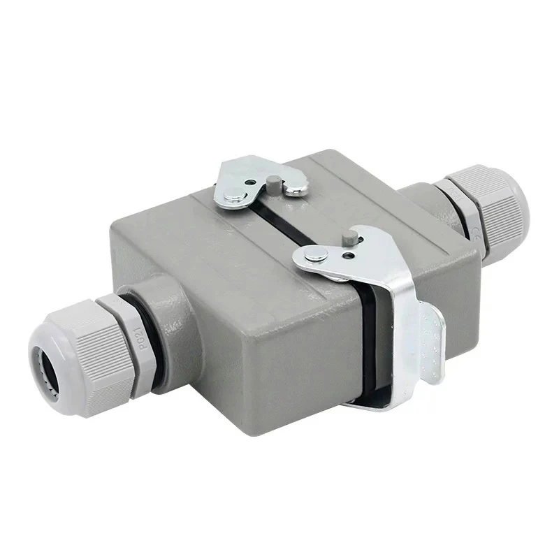 Rect�ngulo de alta resistencia conector de aviaci�n enchufe 16A HDC-HE-4 4 6 10 16 24 Pin