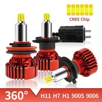 

Mini Eight-side Illuminate LED H1 H7 H11 H9 9005 9006 9012 CREE Chip Bulb Canbus Car Headlight 72W 9200LM 6500K Led Fog Lamp Kit