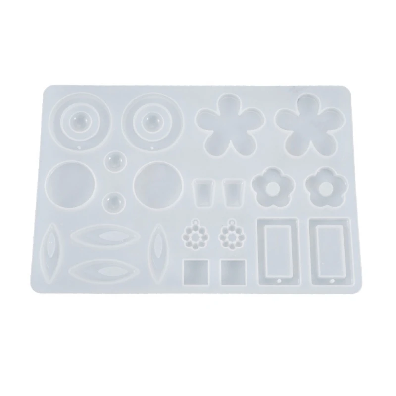 

Crystal Epoxy Resin Mold Earrings Pendants Casting Silicone Mould DIY Craft Tool U4LF