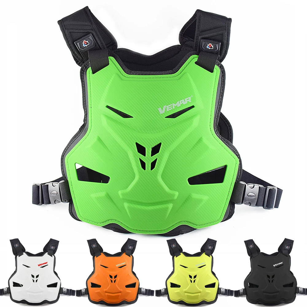 VEMAR Motorcycle Armor Vest Motorcycle Protection Motorbike Chest Back Protector Armor Motocross Racing Vest Protective Gear Yellow