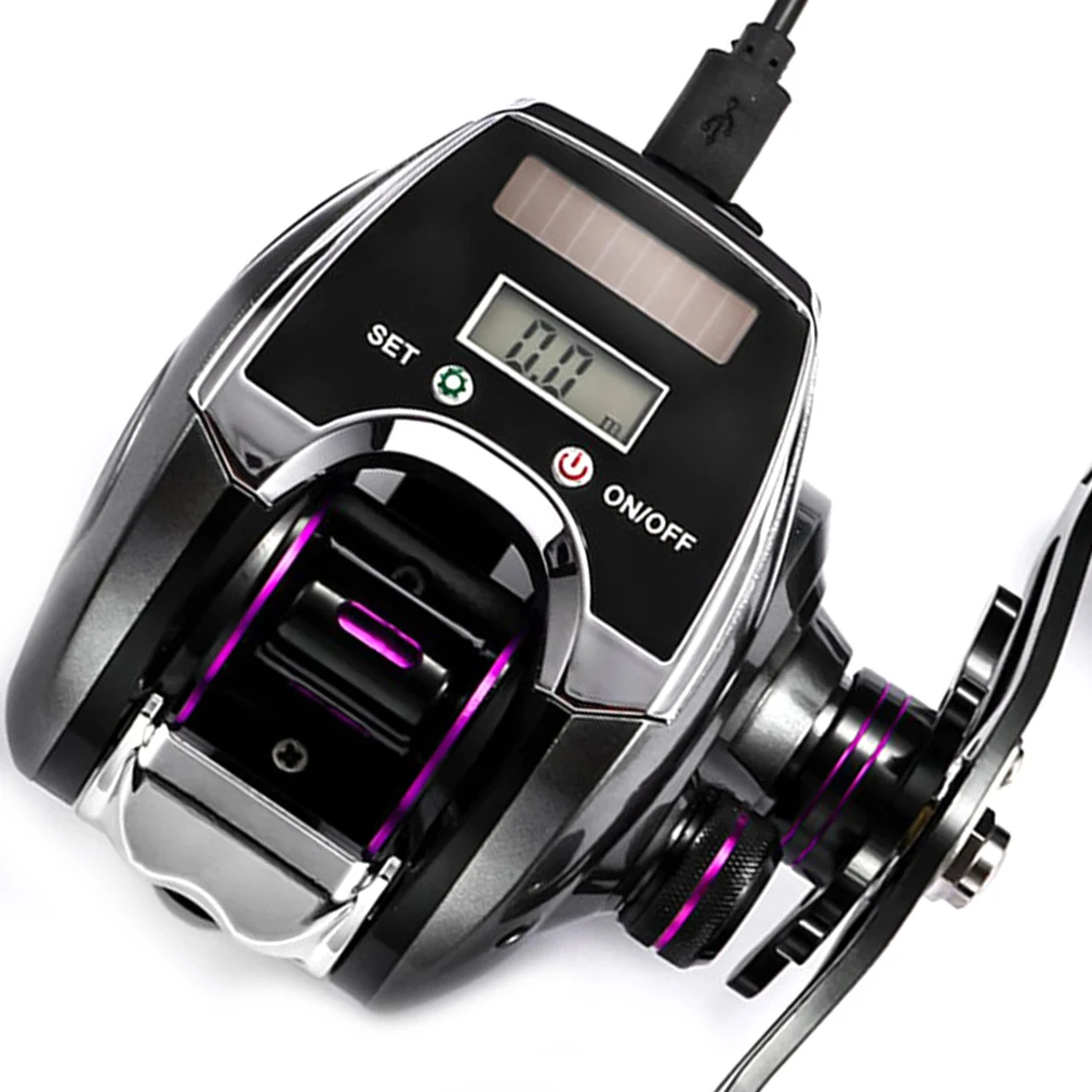 8.0:1 Gear Ratio Reel Digital Display Baitcasting Reel With Solar Charging  - 6+1BB, 8.0:1 Gear Ratio, Line Counter For High Speed Fishing Deep Sea  Fishing Reel