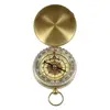 Luminous Classic Golden Bronzing Pocket Watch Style Brass Keychain Portable Camping Hiking Compass Precision Navigation Outdoor ► Photo 1/6