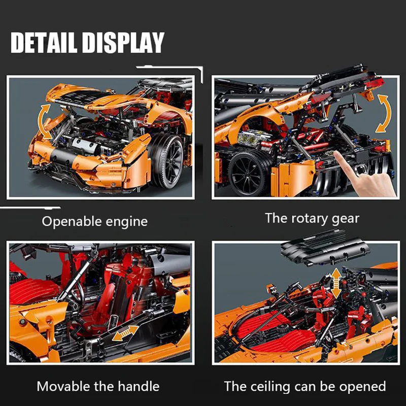 - 4239pcs Super Car HighTech Series Supe Car 18 Model Building Blocks Bricks Toys Set Educations RC Car MOC Toys Gifts for Boys