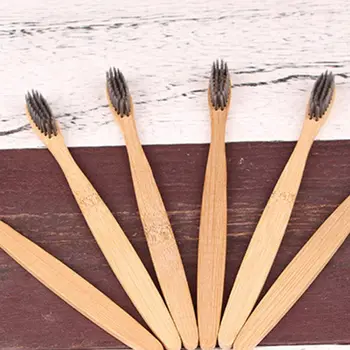 

5 Pcs/set Portable Toothbrush Fresh Breath Bamboo Adult Soft Hair Tooth Brush T4MB
