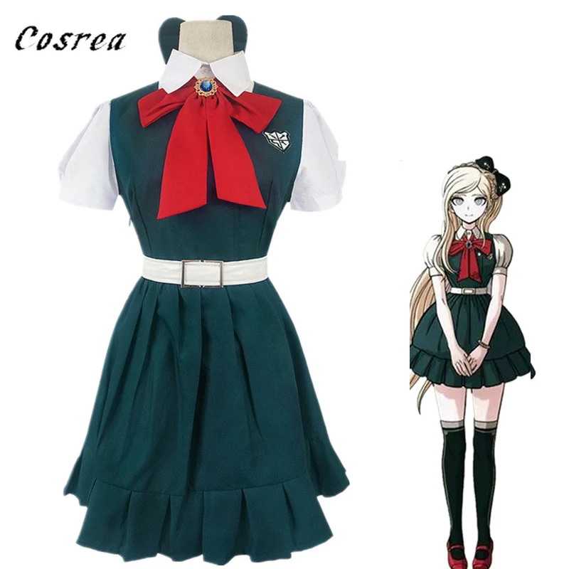 Аниме danganronpa Косплей Монокума платье с топом Sayonara Zetsubo Гакуэн Соня Nevermind Костюмы