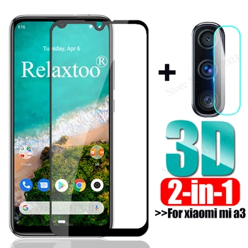 

2-in-1 Camera lens Glass mi a3 tempered glass For xiaomi mi a3 screen protector xiomi xaomi mia3 a 3 3a safety protective Film