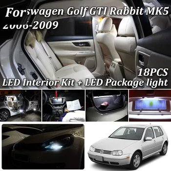 

18pc X canbus for VW Volkswagen GTI Rabbit Golf 5 MK5 MK V LED lamp interior light + Parking city light kit package (2006-2009)