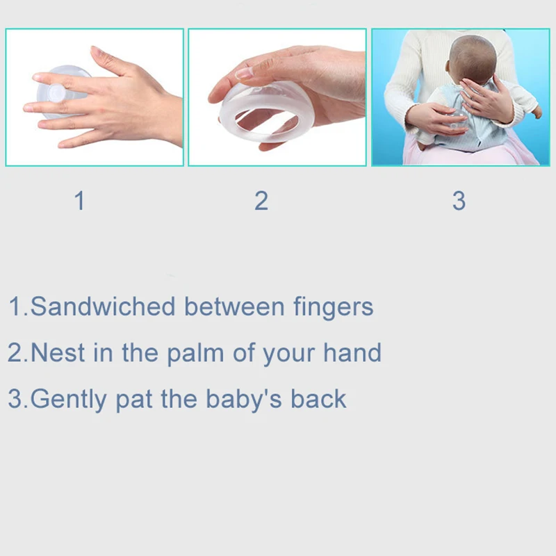 Baby Palm Sputum Cup Silicone Phlegm Remover for Helping Remove Phlegm Palm Chest Percussion Cup Sputum Removal