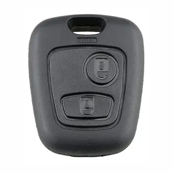 

2Pc Lightweight Suitable for Peugeot 2-button Straight Car Key Shell 206 Mouth Without Embryo