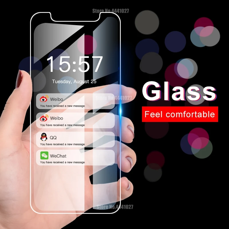 9H закаленное стекло для iPhone 11 Pro MAX XR XS X 8 7 6 6S Plus Защитная пленка экрана HD |