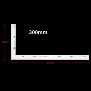 

Woodworking Angle Ruler Tools Workshop Supplies Stainless Steel L-Square