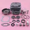 50mm Cylinder Piston Top End Rebuild Kit For Jonsered 2065 2165 2071 2171 Chainsaw w Sprocket Rim Needle Bearing Oil Seal Gasket 5