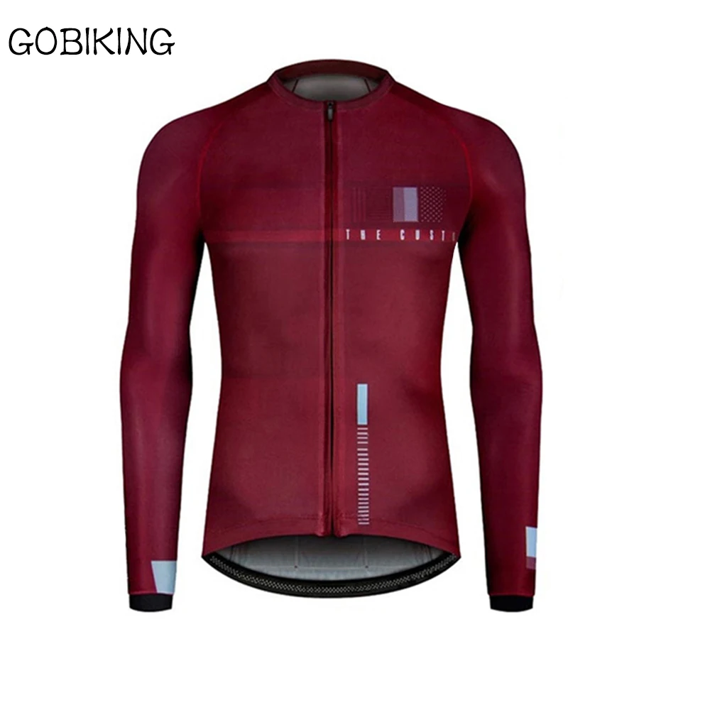 no fleece jersey 5 Новинка Gobiking гоночная термо флисовая футболка с длинным рукавом mujer invierno для мужчин mallot ciclismo велосипедная майка - Цвет: no fleece jersey 5