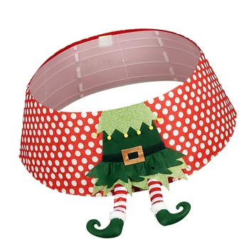 

1Pc Elf Christmas Tree Skirt Elf Legs Xmas Tree Decoration Party Supplies