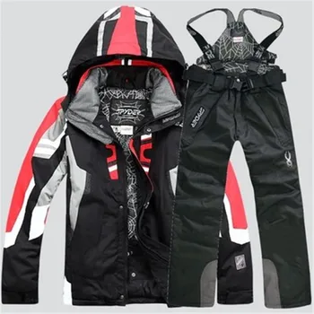 

2020 NEW Men Warm Snowboarding Suits Men Winter Ski Suit Male Waterproof Breathable Snow Jacket +Pant Ski Sets set de snowboard