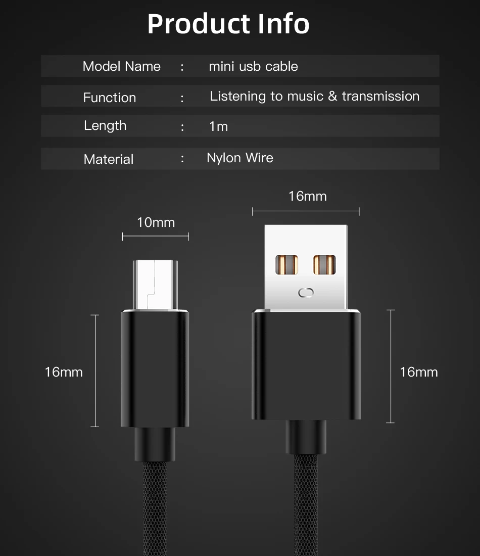 1 м Мини USB кабель мини USB к USB кабель для быстрой передачи данных для MP4 плеера Автомобильный видеорегистратор gps цифровая камера мини USB быстрая передача