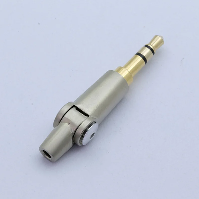 100PCS High Quality Jack 3 5mm 3Pole Stereo Deformable Straight Curved Plug 3 5MM Angle Audio Connector For DIY Headphone