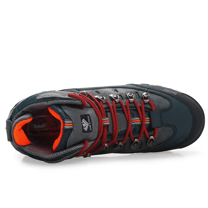 Cena 2019 Outdoor Big Size wodoodporne buty górskie dla mężczyzn Suede oddychające trampki trekkingowe buty wspinaczkowe antypoślizgowe trampki