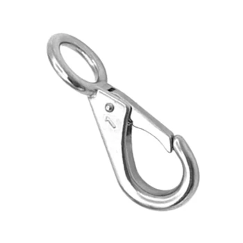 

Pack 4 Spring Snap Hooks Clip Link Anchor Chain Marine Boat Sailing Hardware