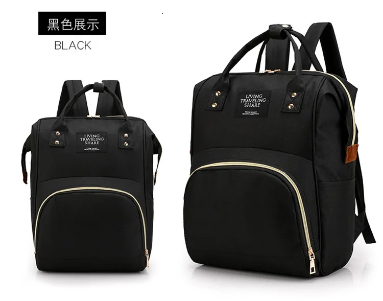 Мода пеленки ноутбук рюкзак сумка Япония кольцо походный рюкзак, женский рюкзак для девочек подростков рюкзак женский Mochila - Цвет: black