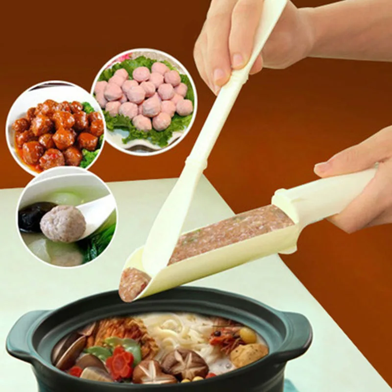 Kitchen Creative DIY Meatball Machine Household Food Tools Fishball Processing Spoon Kitchen Gadgets