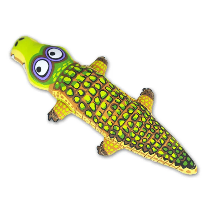 

Interactive dog bite toy for large and pets chew toys puppy crocodile cartoon canvas