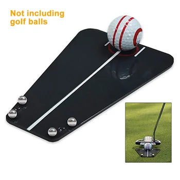 

Swing Trainer Indoor Outdoor Golf Putting Mat Lawn Alignment Tool Straight Beginner Accessories Practice Sport With Steel Balls