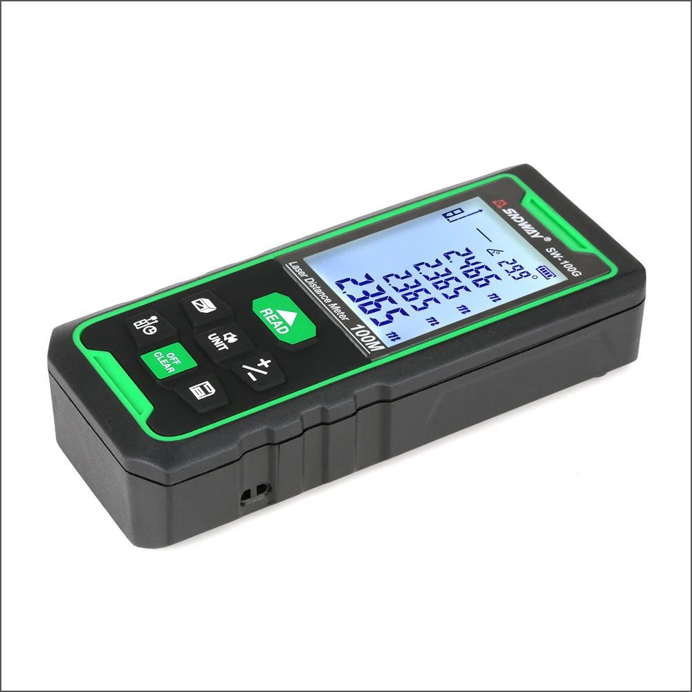 SNDWAY Laser Rangefinder Green Lines Distance Rangefinder Digital Range finder Laser Tape Distance Ruler Sensor Distance Meter SNDWAY Laser Rangefinder Green Lines Distance Rangefinder Digital Range finder Laser Tape Distance Ruler Sensor Distance Meter