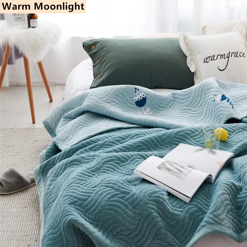 1 шт. флисовое покрывало для кровати с кристаллами|Покрывало| |