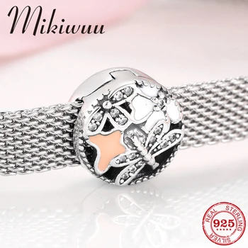 

925 Sterling Silver Charms Spring Dragonfly & butterfly Clip Beads Fit Original reflection charms Bracelet Jewelry making