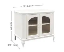 Sideboard Toy For Girl Cabinet Cupboard Dollhouse Miniature Furniture Iron Creative Restaurant For Kid Doll House Decoration Toy