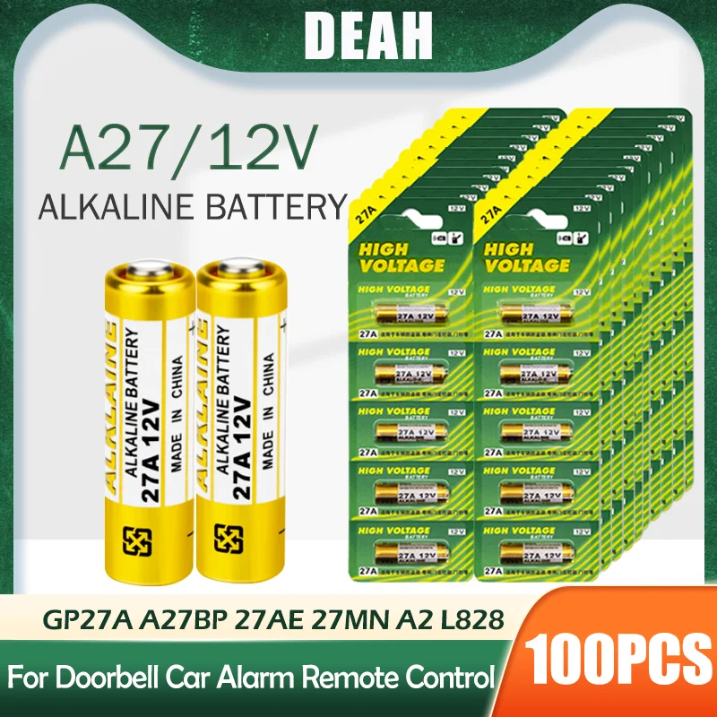 10 everactive Alkaline Batterien A27 MN27 27A 12V No Mercury G27A Exp 2025 Neu 
