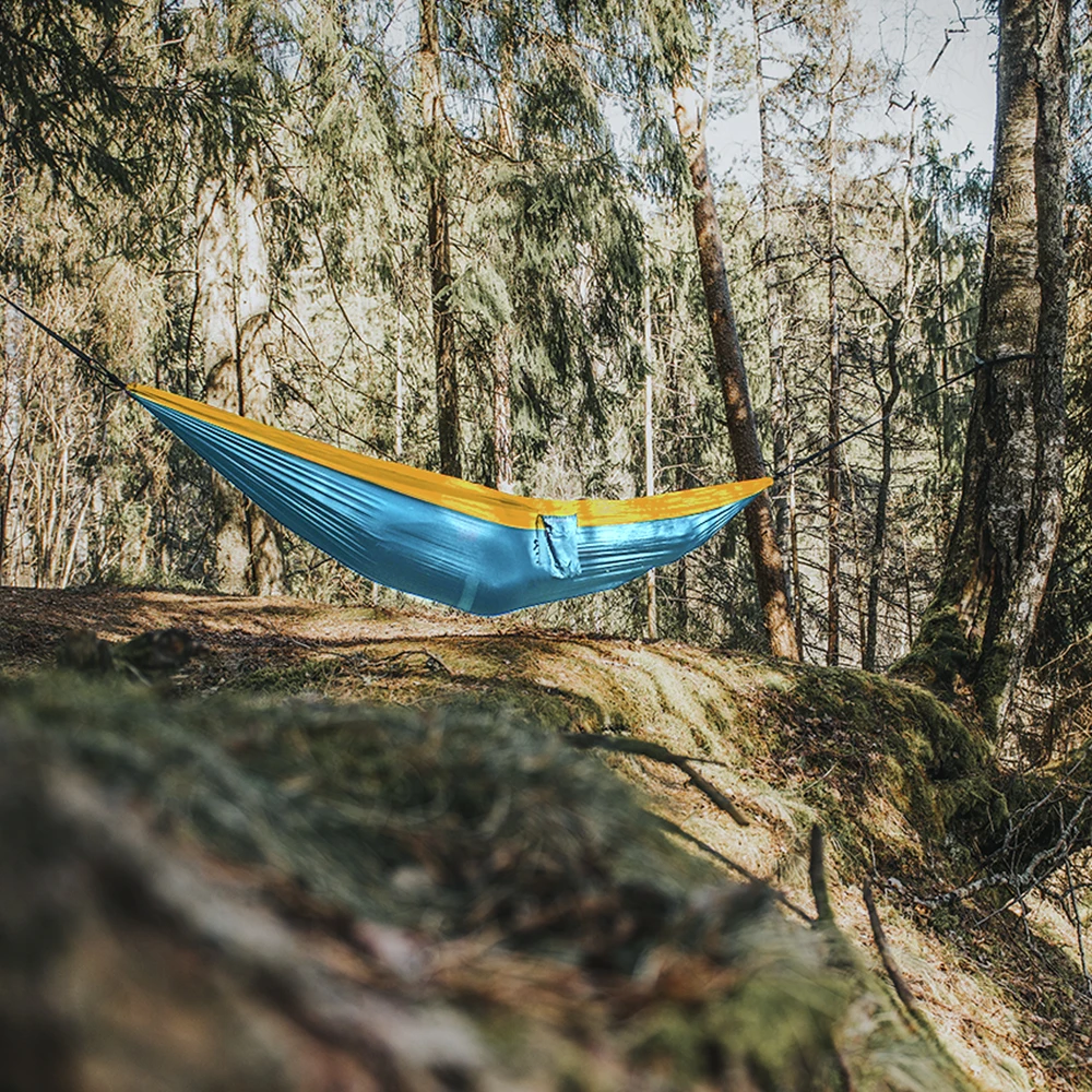 Portable Camping Parachute Hammock Survival Garden Outdoor Furniture Leisure Sleeping Travel Double Hanging Bed 270*140cm Portable Camping Parachute Hammock Survival Garden Outdoor Furniture Leisure Sleeping Travel Double Hanging Bed 270*140cm