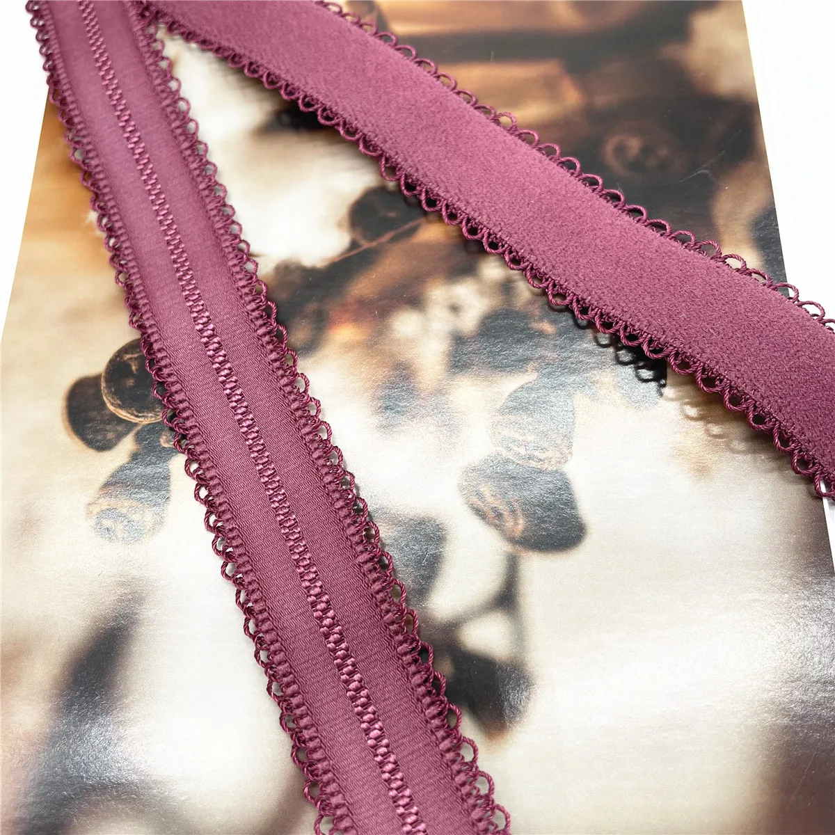 6M/lot Width 1.6~2cm Two-end Narrow Elastic Stretch Lace Trim 6