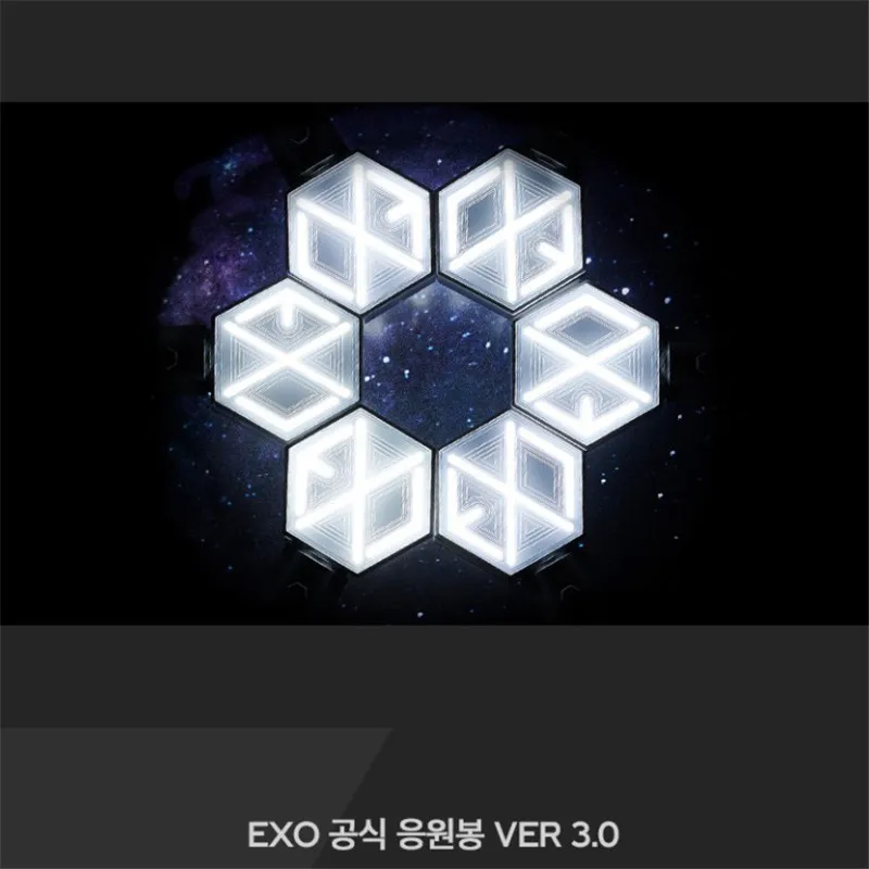 EXO Offical Ver 3,0 вентилятор светильник палка официальная лампа палка концерты альбом вентилятор Коллекция светильник палка лампы вечерние мигающие вентиляторы