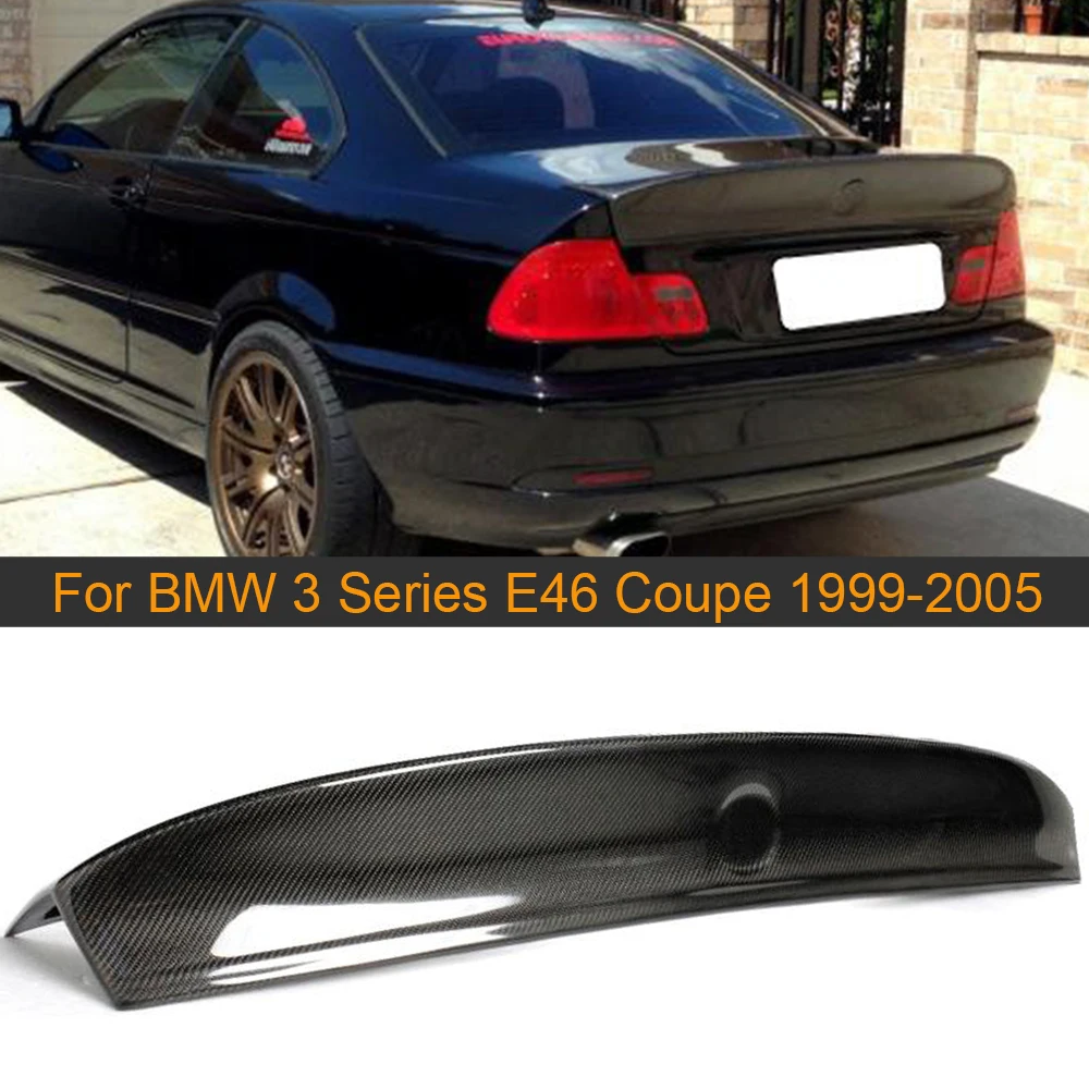 Спойлер на задний багажник крыло для BMW 3 серия E46 купе карбоновый спойлер Fibe авто