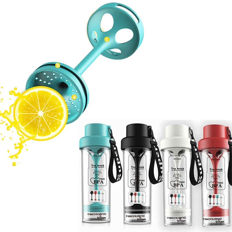 

Tritian Water Bottle Tea Infuser BPA Free Plastic Botella Portable Sports Creative Fruit Infusion Drink Juice Lemon Kids Gifts