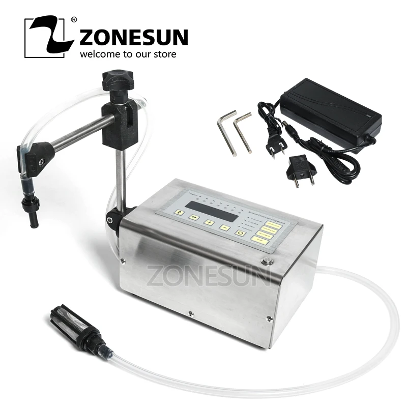 ZONESUN elektryczna przenośna maszyna do napełniania cieczy Mini mała butelka woda cyfrowa pompa perfumy napój mleko oliwkowy wypełniacz ZONESUN elektryczna przenośna maszyna do napełniania cieczy Mini mała butelka woda cyfrowa pompa perfumy napój mleko oliwkowy wypełniacz