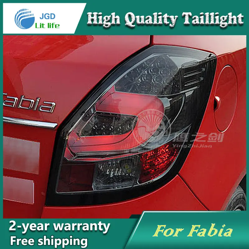  Car Styling Tail Lamp for Skoda Fabia 2008-2012 Tail Lights LED Tail Light Rear Lamp LED DRL+Brake+