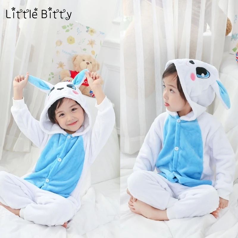 Зимняя пижама для девочек с радужным единорогом; детская пижама с вышивкой; одежда для сна с рисунком панды и животных для мальчиков; Oneise Unicornio - Цвет: L031