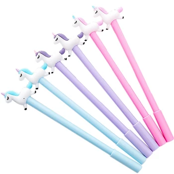 

1Pc Gel Pen Unicorn Kawaii School Supplies 0.38mm Gel Ink Pen School Office Suppliers Pen Student Gifts